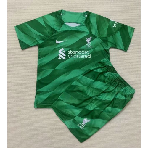 Liverpool Keeper Hjemmedraktsett Barn 2022-23 Kortermet (+ Korte bukser) Liverpool Keeper Hjemmedraktsett Barn 2022-23 Kortermet (+ Korte bukser)
